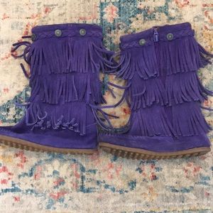 Purple girls Moccasins